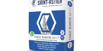 Nouveau conditionnement pour les chaux de Saint-Astier, désormais en sacs de 25 kg. [©Saint-Astier]