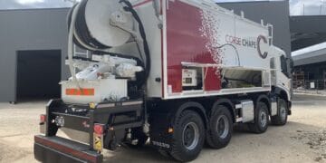 Développée pour Corse Chape, l'évolution de la Mobil'Chape permettant la fabrication de béton mousse, est désormais disponible de série. [©Transmanut-LTA]