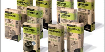 Nouvelle gamme innovante de mortiers et colles de Cermix ayant obtenu des Fdes. [©Cermix]