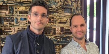 Christopher Bodin et Nicolas Grimaud lancent Loop'Hole, une solution mécanique pour la mise en oeuvre des chapes fluides. [©Loop'Hole]