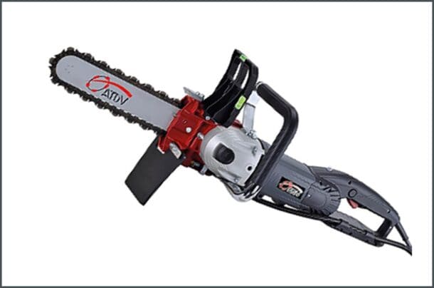 L’E-Saw d’ATDV peut découper jusqu’à 30 cm de profondeur sans émettre ni gaz de combustion ni poussière. [©ATDV]