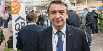 Olivier Salleron, président de la FFB, était présent sur la Journée des Carreleurs 2025. [©ACPresse]