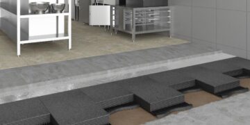 La solution Foamglas T4+ permet d'isoler les locaux PO4S sous les chapes. [©Foamglas]