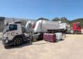 Les citernes   à pulvérulents de Corse Chape ont été au cœur de l'organisation logistique. [©Corse Chape]